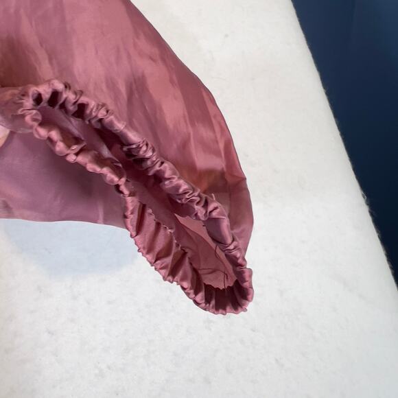 Tudor Court Vintage Raincoat Woman's Large Hide-Away Hood Drawstrings Full Zip - Picture 13 of 16